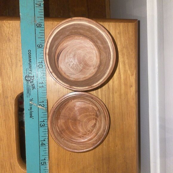 Wooden Teak Container With Lid Salt Box Trinket Holder Treasure Keeper - Picture 6 of 10